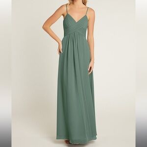 NWT Azazie Shannon bridesmaid dress. EUCALYPTUS green. Size 14